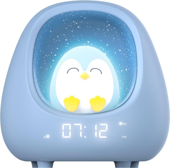 Actual product image Bigben Kids alarm clock with night light - Penguin (Nest)