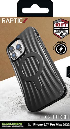 Actual product image X-Doria Clutch Case iPhone 14 Pro Max with MagSafe back cover black (Apple iPhone 14 Pro Max)