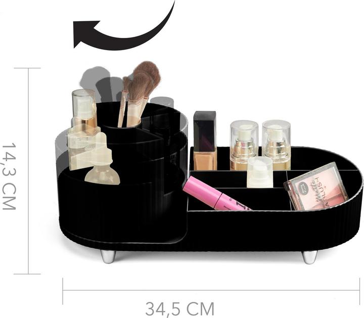 Actual product image Cimi Gillian Jones - Large table organiser with swivel function - Black - Large