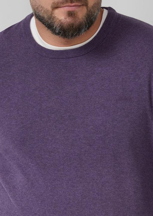 Image du produit s.Oliver Strickpullover Baumwollpullover mit Logo-Stickerei (3XL)