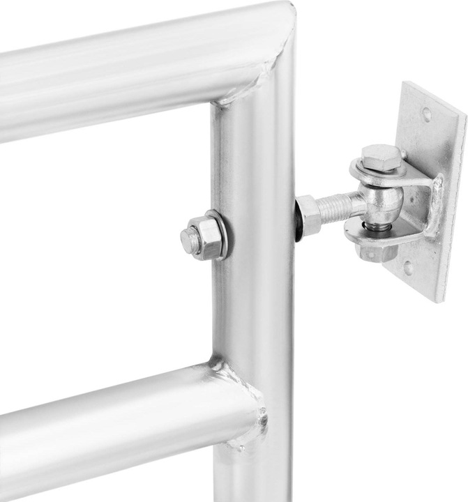 Produktbild Wiesenfield Weidetor verstellbar 100 - 170 cm Weidezauntor mit Gitter verzinkter Stahl