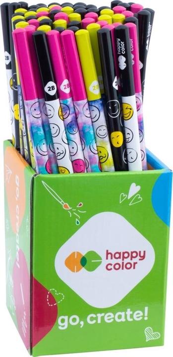 GDD Dreieckiger Bleistift 2B Smile (72 Stück) HAPPY COLOR (2B, 72x)