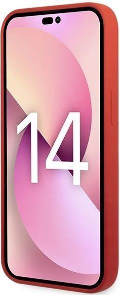 Actual product image Tumi TUHCP14SSR iPhone 14 6,1" czerwony/red hardcase Liquid Silicone (Apple iPhone 14)