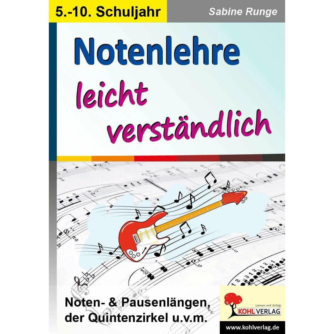 Notenlehre leicht verständlich, Schulbücher von Sabine Runge