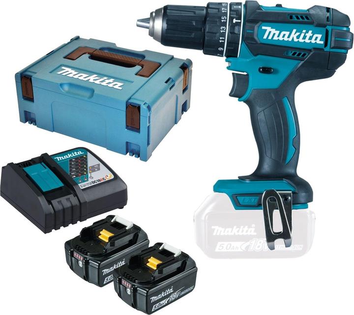 Produktbild Makita DHP482RTJ 18V 2x Akku (Akkubetrieb)