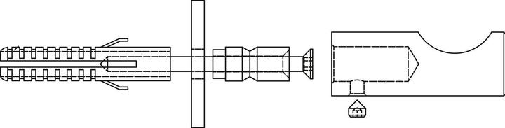Produktbild Simausrom Mantelhaken Naxos Höhe 30, Breite 30 mm, Aluminium schwarz lackiert