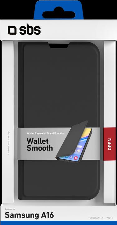 Actual product image SBS Wallet Stand Galaxy A16 black (Samsung Galaxy A16)