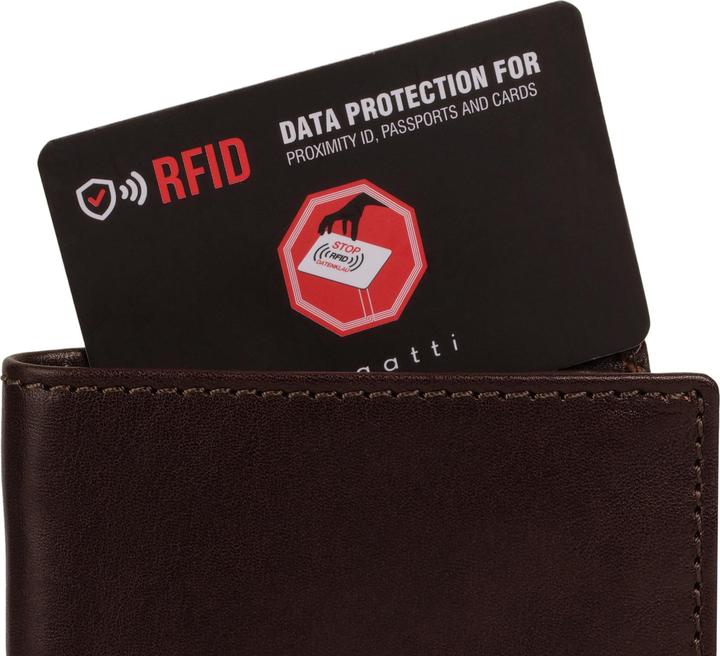 Actual product image Bugatti Neaples Geldbörse RFID Schutz Leder 10 cm