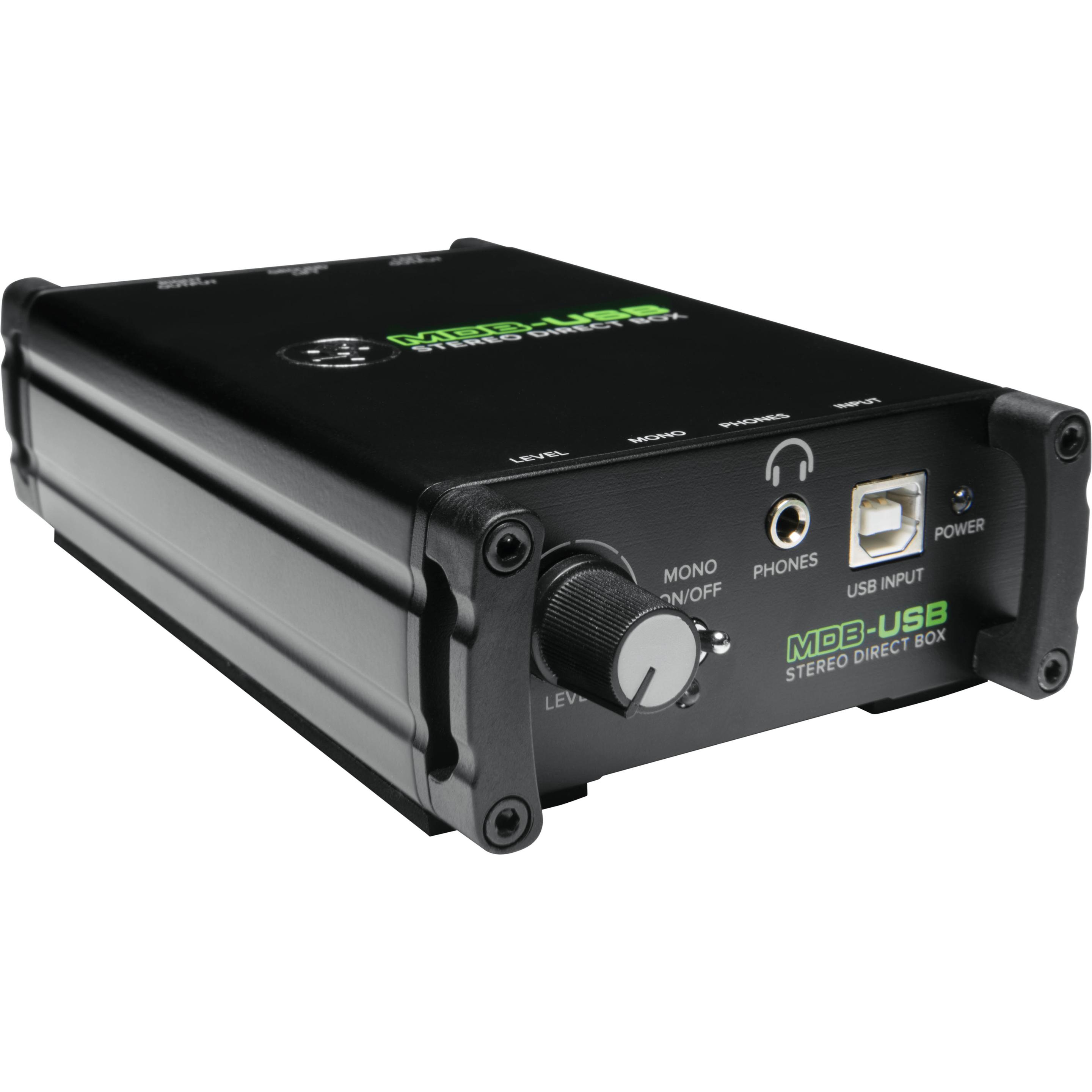 Mackie Mdb-Usb (Interruttore audio), Adattatore audio, Nero