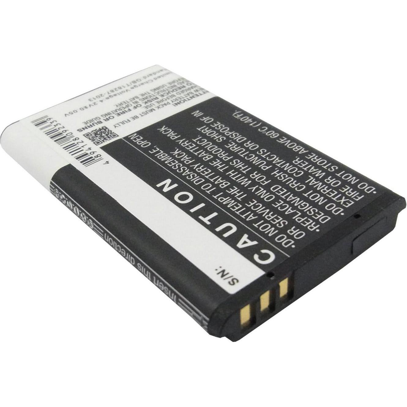 CoreParts Battery for Telefunken Camera (Akku), Kamera Stromversorgung, Schwarz