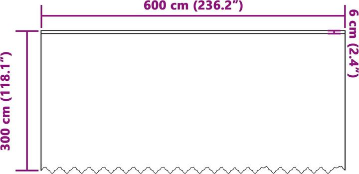 Produktbild vidaXL Spitzenvorhang (600 x 300 cm)