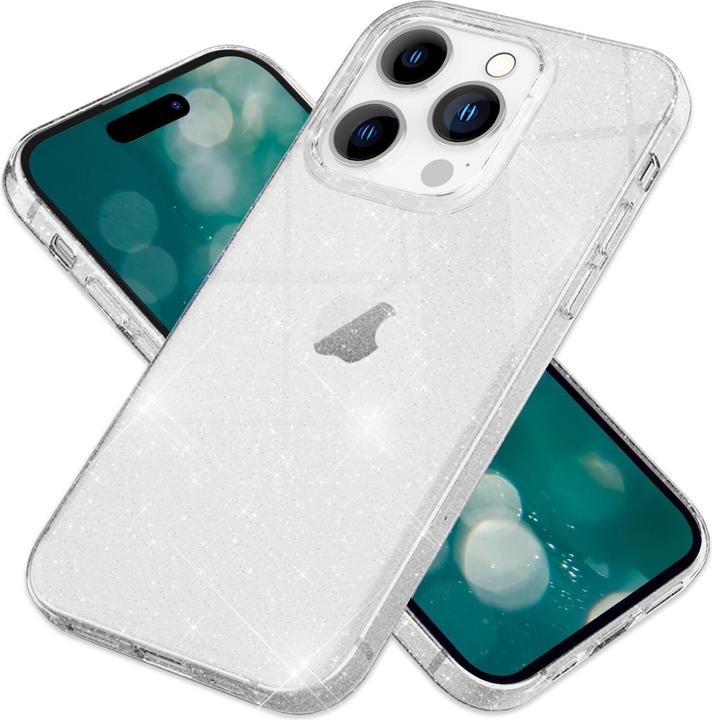 Produktbild Nalia Klare Glitzer Silikon Hülle (Apple iPhone 15 Pro)