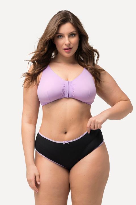 Actual product image Ulla Popken 5 Pack Contrast Trim Midi Briefs (46, 48, 5-pack)