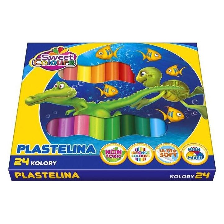 Sweet Colours, Kleuren + Verf Voor Doe-het-zelvers, Plastilin 24 Farben