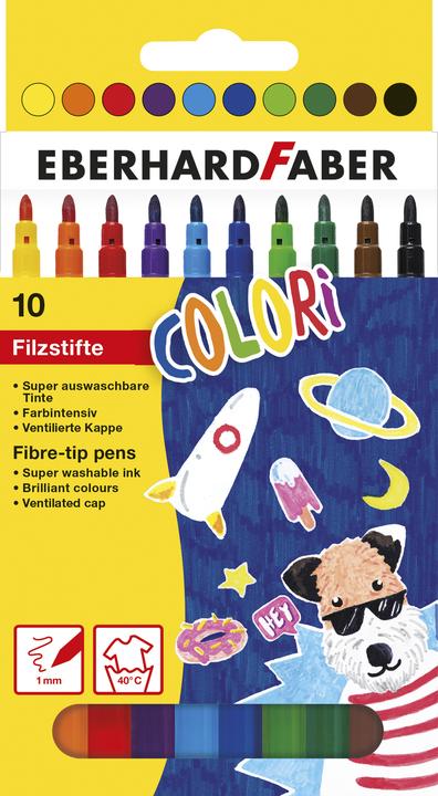 Image du produit EberhardFaber Feutre de coloriage fin, étui carton de 10 pièces (10x)