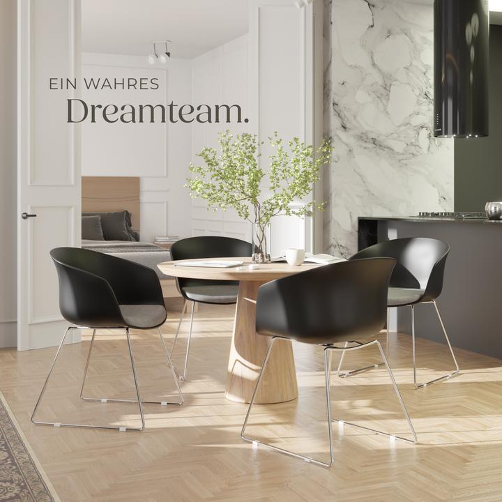 Actual product image tectake Logart plastic armchairs