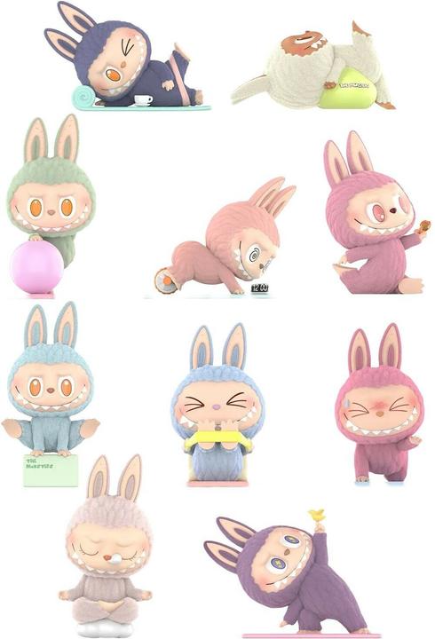 Pop Mart Serie di yoga per pigri Labubu The Monsters