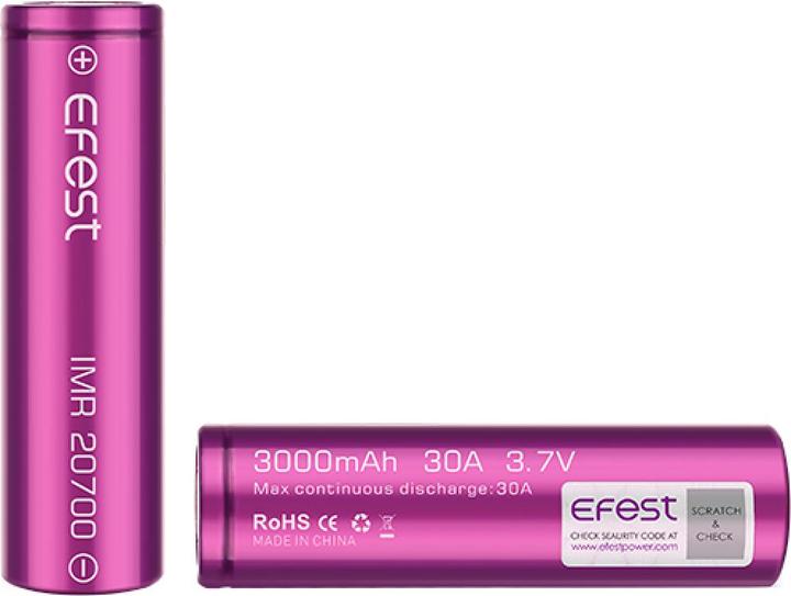 Actual product image Efest 20700 3000mah 30A Battery (1 pcs., 20700, 3000 mAh)