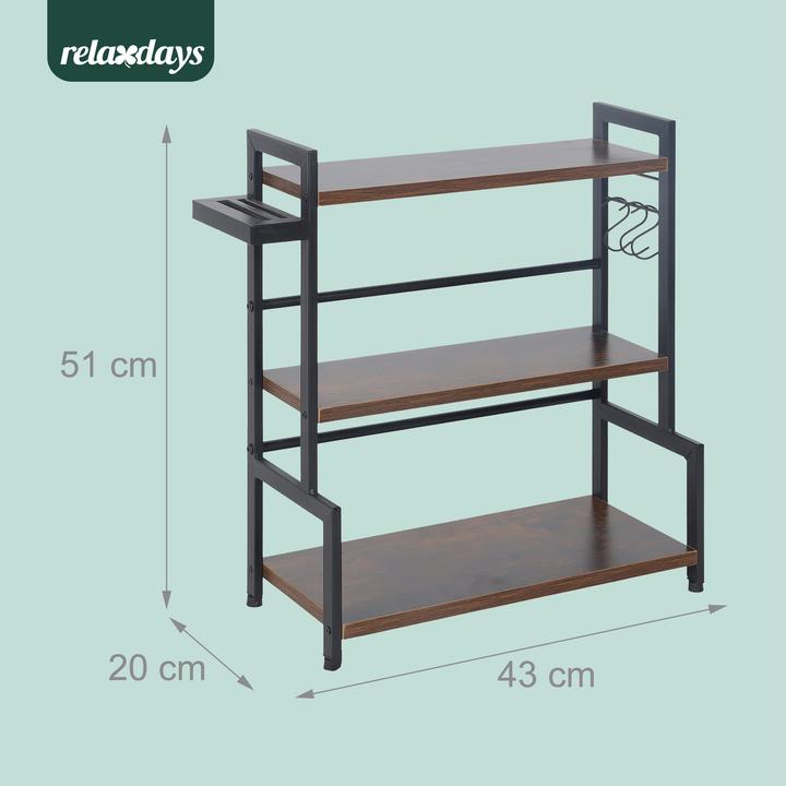 Produktbild Relaxdays Küchenregal