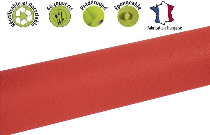 Actual product image Exacompta Tablecloth Roll Spun bond L120x20m Red (200 x 120 cm)