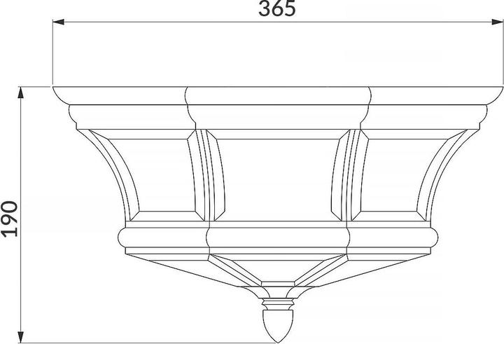 Productafbeelding Quoizel Newbury Buiten Plafondlamp E14 3-voudig gepolijst messing IP44 (E14, IP44)