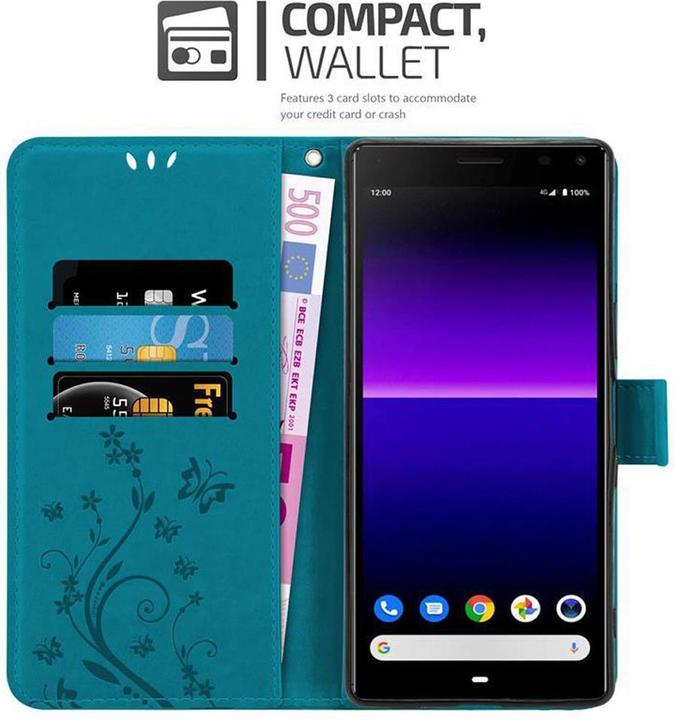 Produktbild Cadorabo Flower Book Cover (Sony Xperia 8)