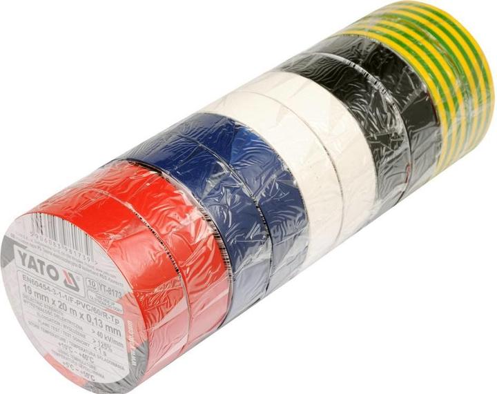 Immagine prodotto Yato NASTRO ISOLANTE 0,13MM 19MMx20M MIX (19 mm)