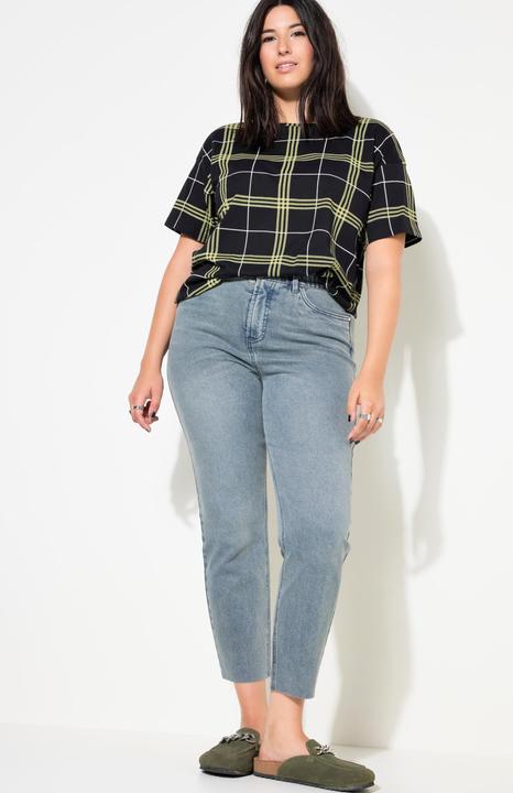 Immagine prodotto Studio Untold Mom jeans con taglio della gamba ampio, cinque tasche e orlo tagliato (42)