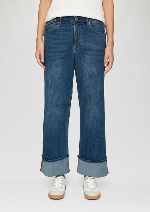 Actual product image S.Oliver Jeans-Hose Cropped-Jeans Suri / Regular Fit / Mid Rise / Wide Leg / mit Aufschlag (34)