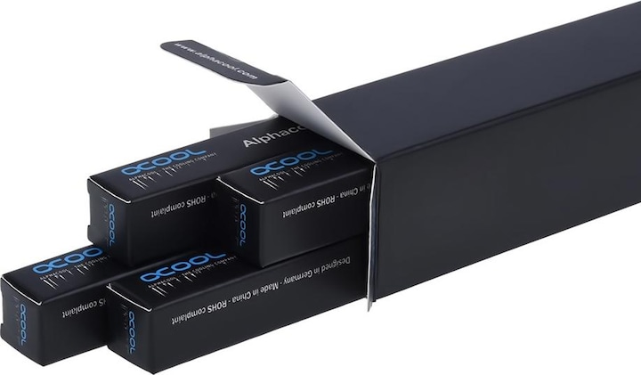 Produktbild Alphacool Eisrohr 13/10mm Hard-Tube Acryl (PMMA) - klar, 80cm ( 4er-Set) (0.80 m, Kunststoff)