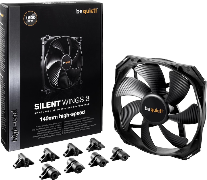 Actual product image be quiet! SilentWings 3 High-Speed (140 mm, 1 x)