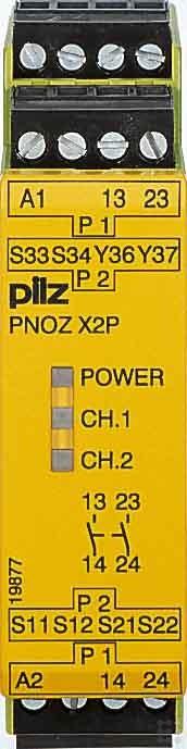 Actual product image Pilz Emergency stop switchgear PNOZ X2P 24VACDC 2n/o