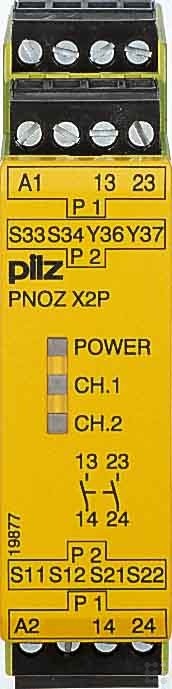 Produktbild Pilz Not-Aus-Schaltgerät PNOZ X2P 24VACDC 2n/o