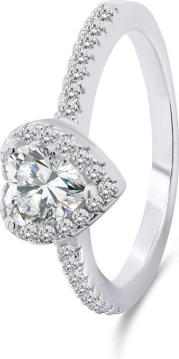 Immagine prodotto Brilio Argento - Anello romantico in argento Cuore RI047W - Circuito: 56 mm (56, 925 Argento)