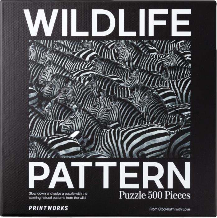 Produktbild Helvetiq Puzzle Zebra, Wildlife Pattern (500 Teile)