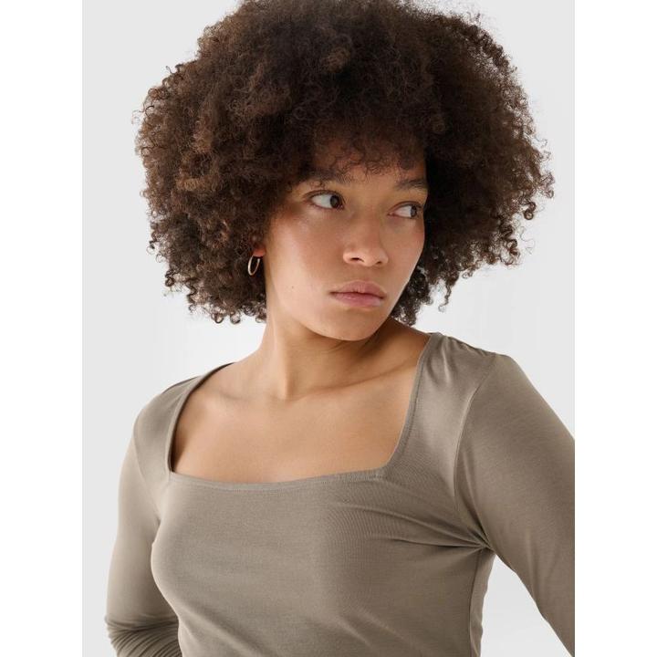 Immagine prodotto 4F Schlankes, glattes Damen-Langarmshirt (S)