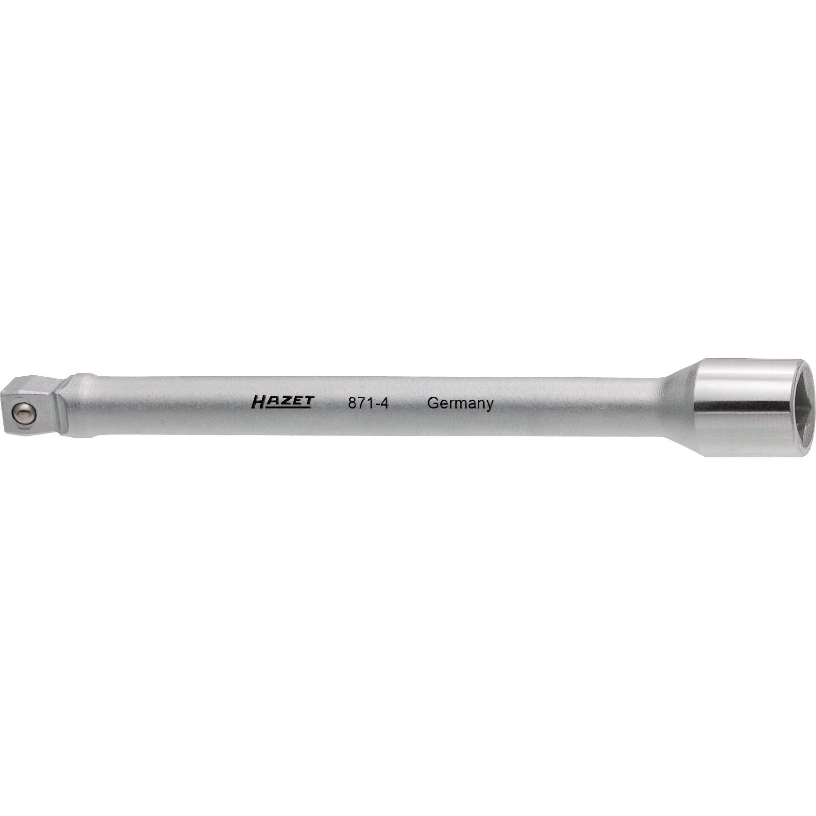 HAZET, Steckschlüssel + Stecknuss, Verlängerung ∙ schwenkbar 871-4 ∙ Vierkant6,3 mm (1/4 Zoll) ∙ Vierkant 6,3 mm (1/4 Zo...