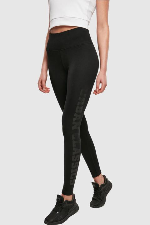 Actual product image Urban Classics Ladies High Waist Branded Leggings (S)