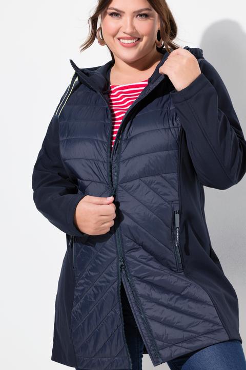 Image du produit Ulla Popken Veste Softshell HYPRAR à capuche, déperlante (50, 52)