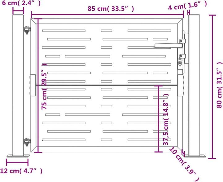 Image du produit vidaXL Gartentor