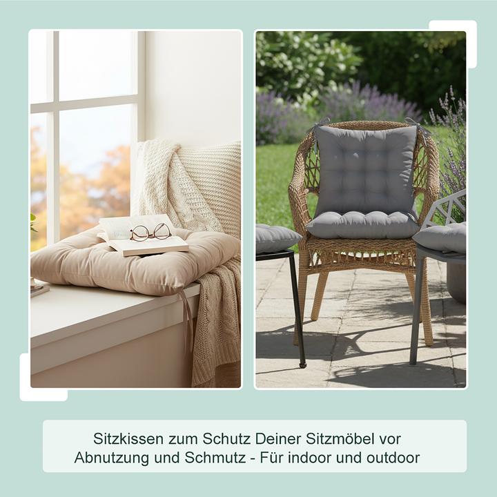 Image du produit Relaxdays 4 coussins chaise