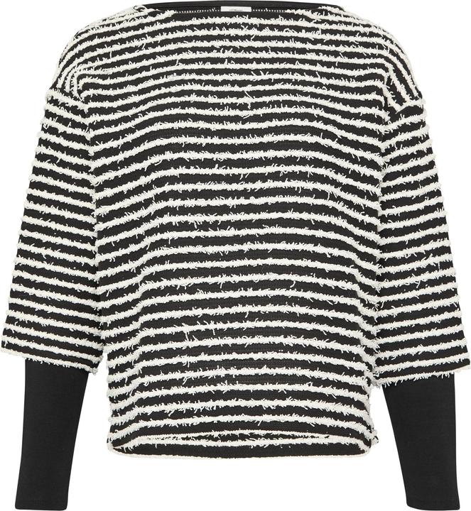 Produktbild s.Oliver Sweatshirt Sweatshirt mit Strukturstreifen (40)