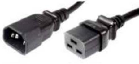 Zubehör LK10040 Stromkabel Schwarz 1,8 m C14-Kupplung C19-Kupplung (1.80 m)