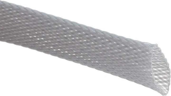 Produktbild RS PRO Kabelschlauch Grau PET für Kabel-Ø 12mm bis 30mm, Länge 5m Umflochtener Dehnbar (Kabelschlauch, 500 cm)