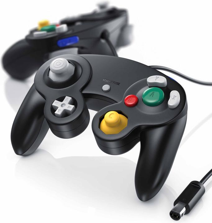 Produktbild CSL 2x Nintendo Controller, Gamepad für Nintendo GameCube / Wii Vibrationseffekte / ergonomisch