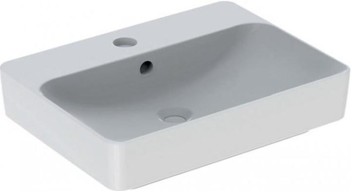 Actual product image Geberit Keramag VariForm Countertop washbasin rectangular, 600x450mm, with tap hole, with overflow (185 mm, 600 mm)