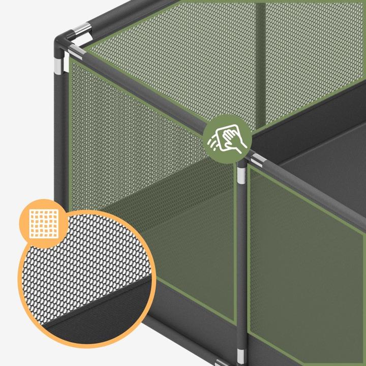 Immagine prodotto Tulano Cozy 22 Graphit Kinderlaufstall - 180 cm (120 cm, 180 cm)