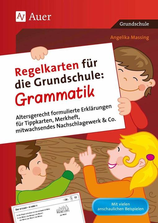 Produktbild Regelkarten für die Grundschule Grammatik (Deutsch, Angelika Massing, 2021)