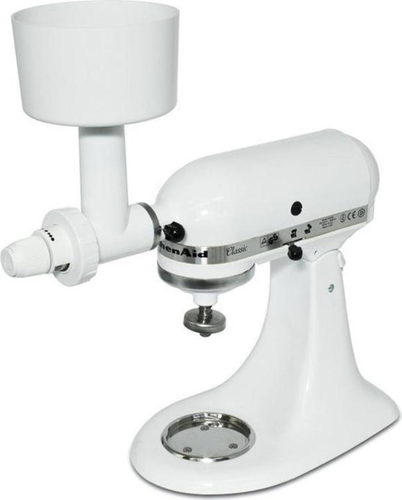 Actual product image Messerschmidt Grain grinding attachment with steel cone grinder for KitchenAid food processor