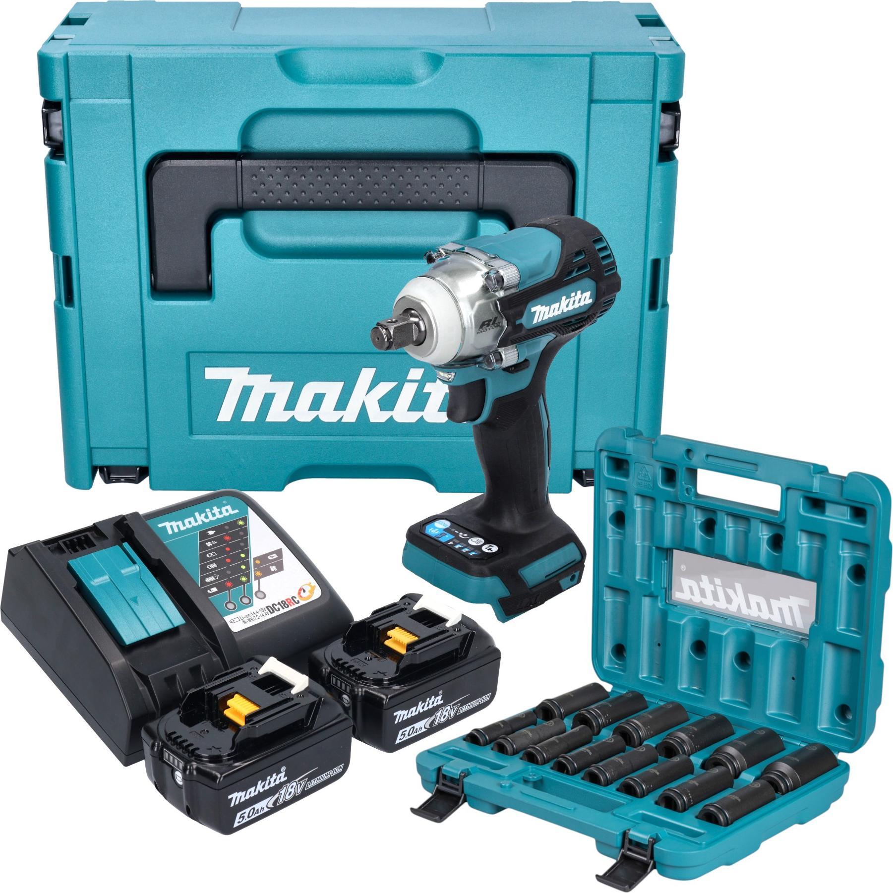 Makita, Trapano + Avvitatore a batteria, DTW300TJX7